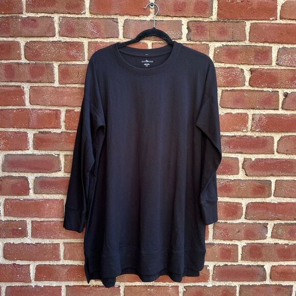 Eileen Fisher Cotton Stretch Jersey sweatshirt tunic dress 3X NEW - Picture 1 of 7